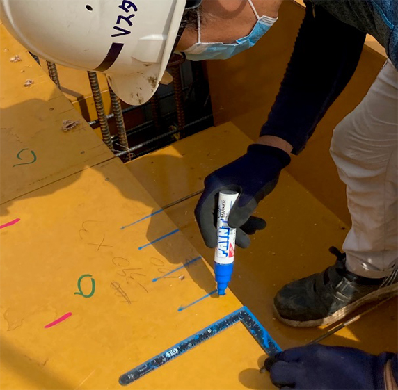 墨出しは丁寧に